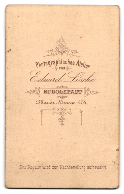 Photograph Eduard Lösche, Rudolstadt, Mauer-Str. 454, young man with a cig