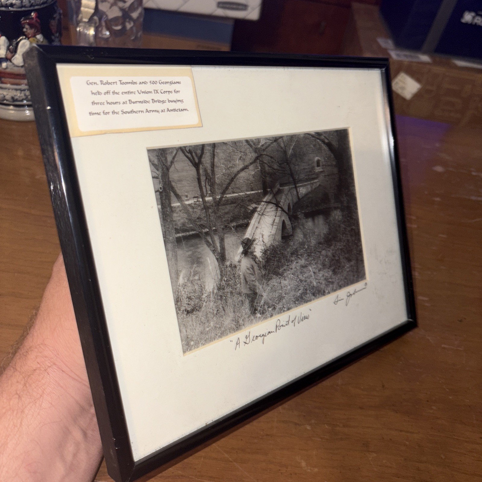 Tim Johnson Photography Civil War Ghosts – Signed Framed & Matted – FORT BURNHAM
