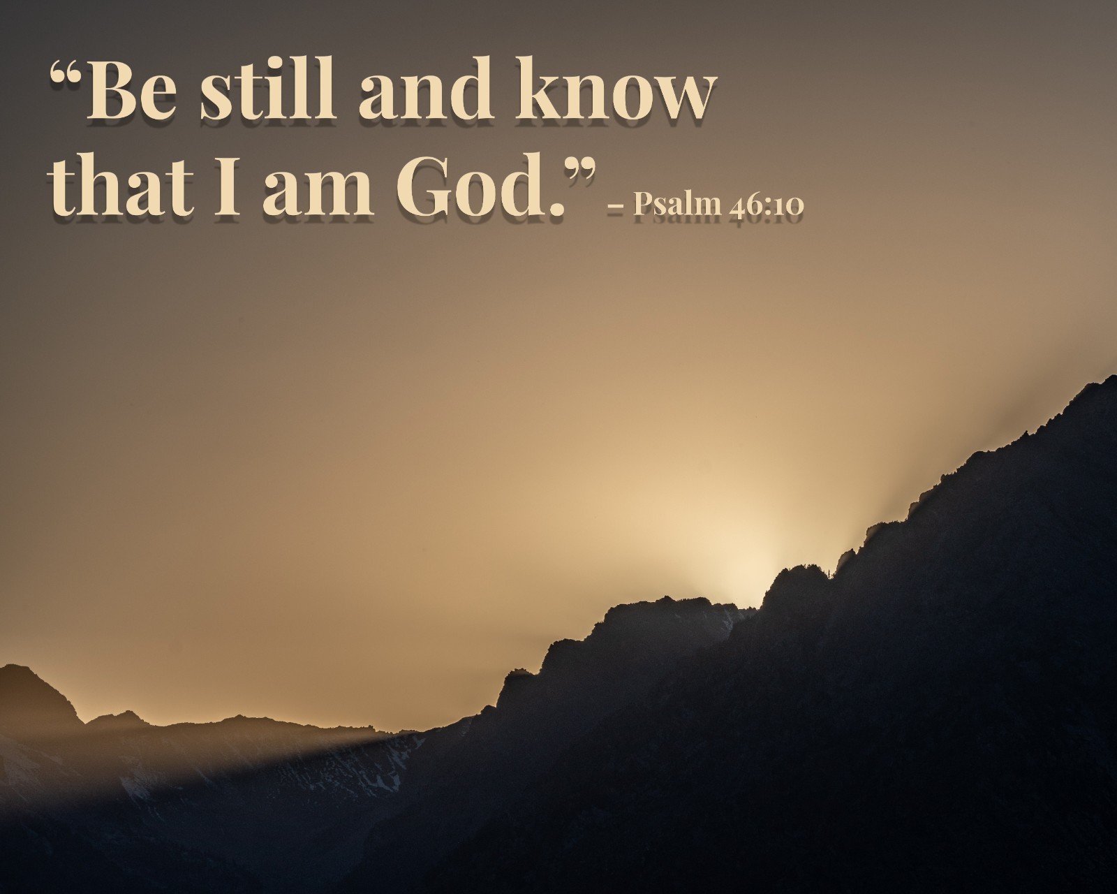 Christian Wall Art | Psalm 46:10 “Be Still and Know” 8X10 Print