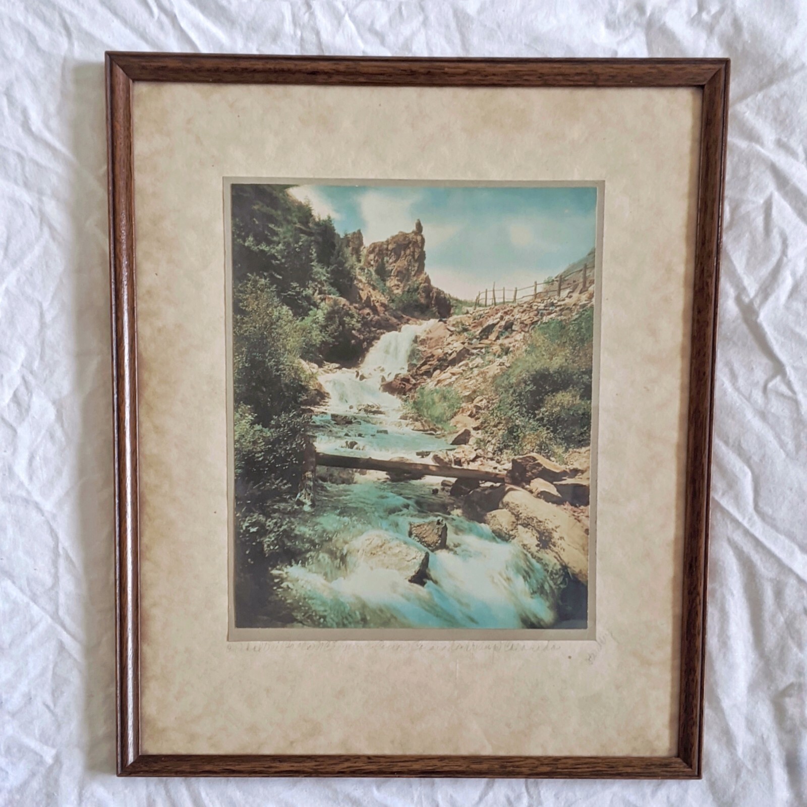 Vintage H.L. STANDLEY Hand Tinted Colorado Photograph Colorado Spring, Colorado