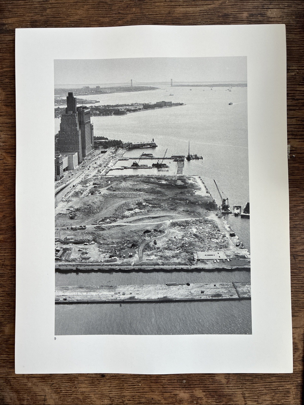 Hudson City NYC WTC River – 40 Unbound b/w Photographic Plates Framing (1973)
