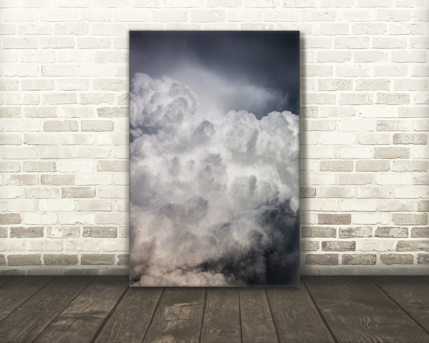 Cloud photography print thunderstorm wall art picture vertical nature home decor