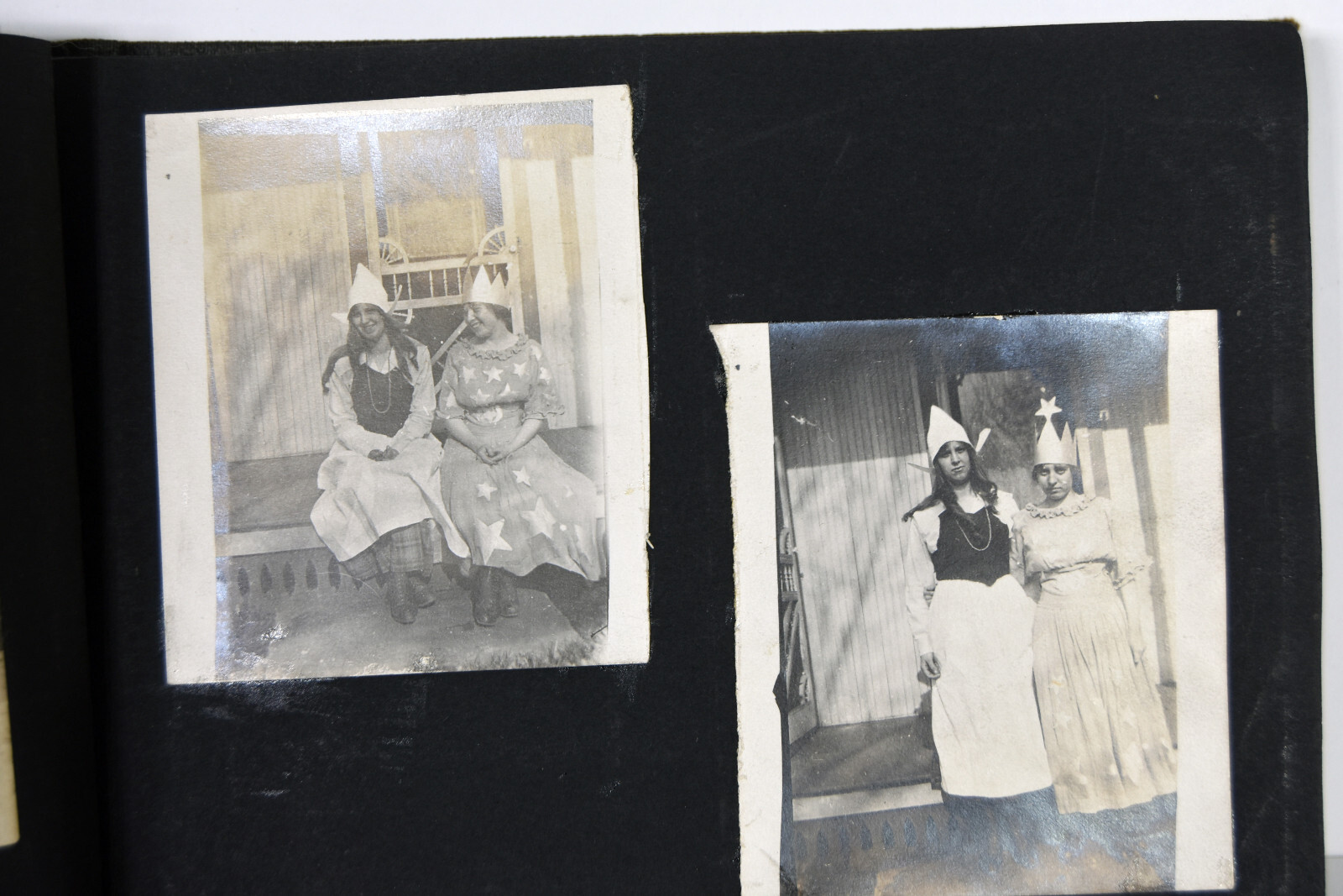 Antique Photo Album PA Conneaut Lake Pennsylvania Nurse Pets Horses Women