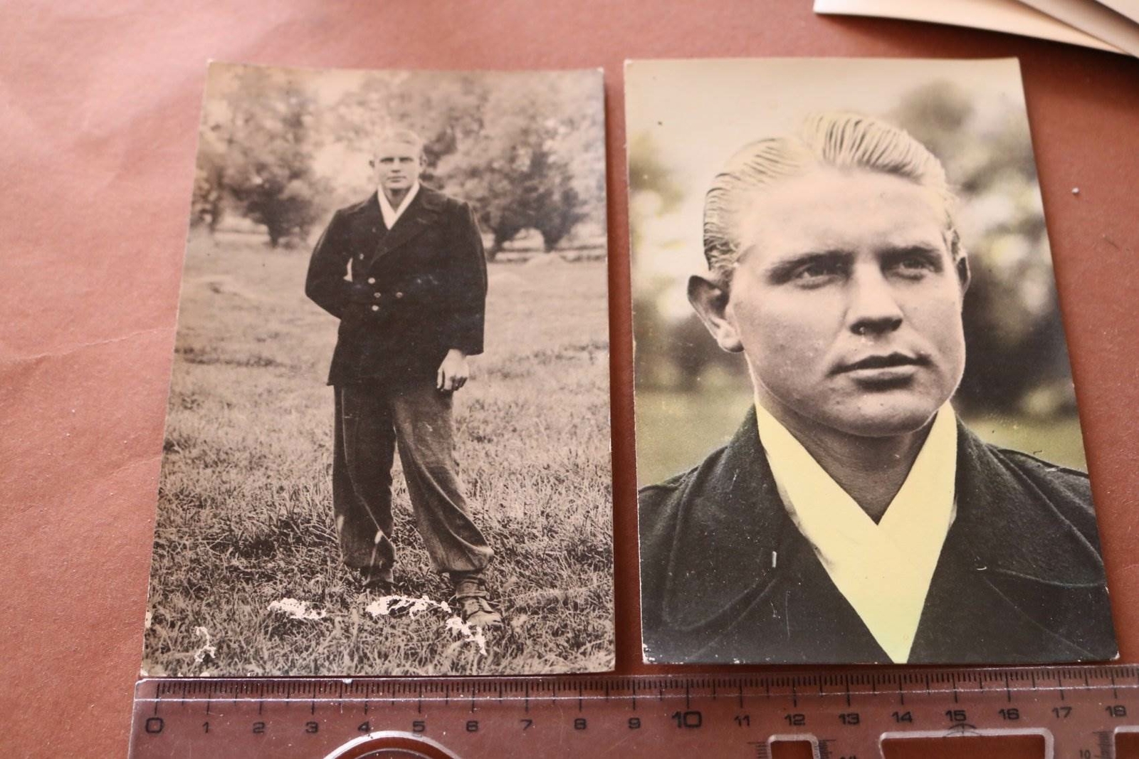 Two Great Old Photos – Portrait of a Man Partially Coloured