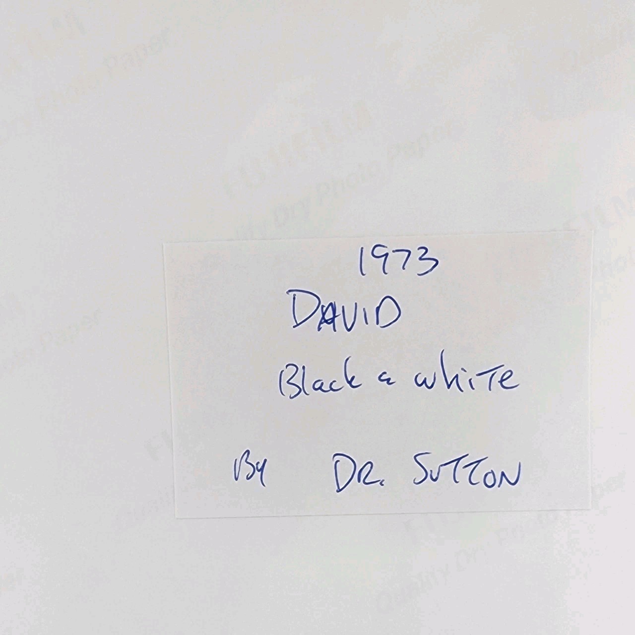 Vintage (Reprint) 8X10 Photograph David By Michelangelo 1973 Italy Black & White