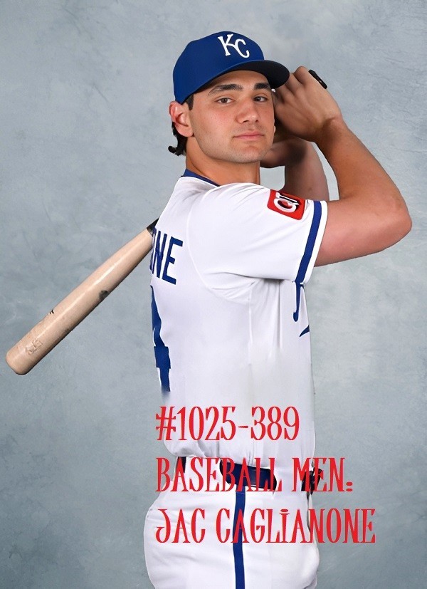 MALE PORTRAIT #1025-389- athletes -baseball men-caglianone- free shipping in usa