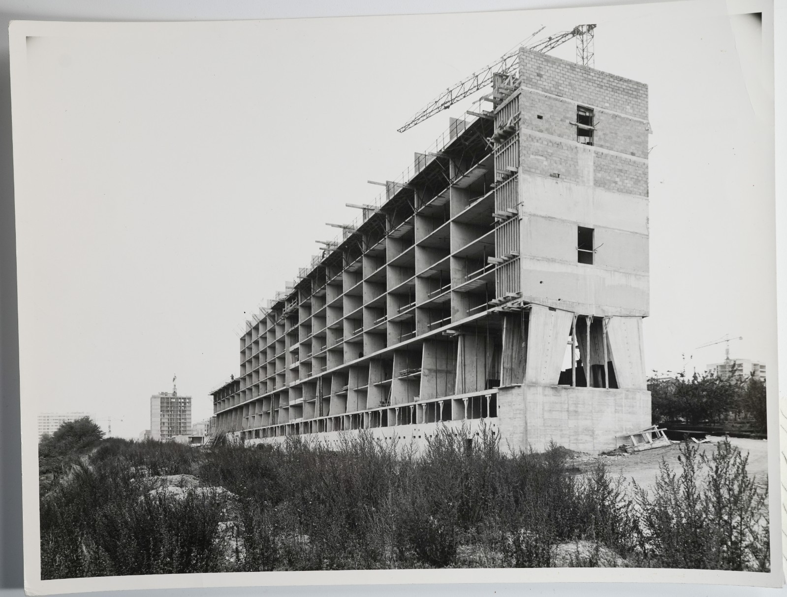 Analog Photo France Massy Large Set Construction 18X24Cm 1960