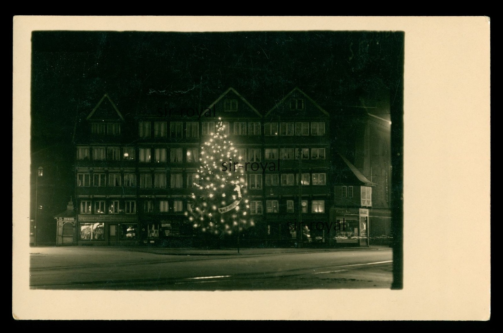 Kiel 1932 – Old Christmas Market – 1930s – Photo Postcard 14x9cm