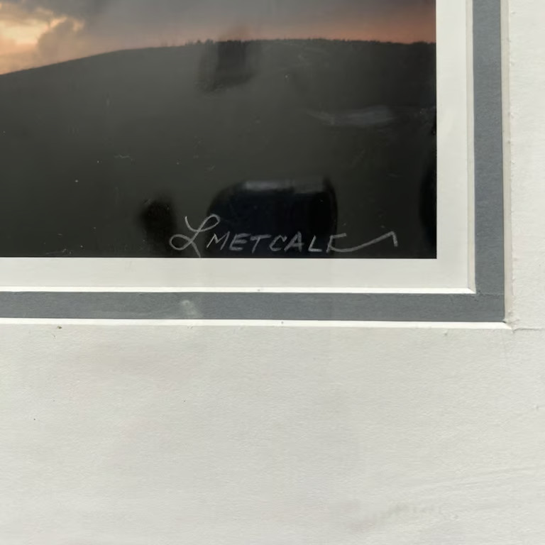 Lee Metcalf Signed Photograph Nature Landscape Sunset Clouds Matted Art Print