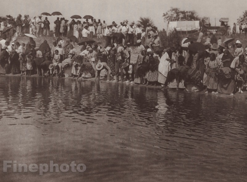 1900/72 Photogravure NATIVE AMERICAN INDIAN Cheyenne Dance EDWARD CURTIS 11×14