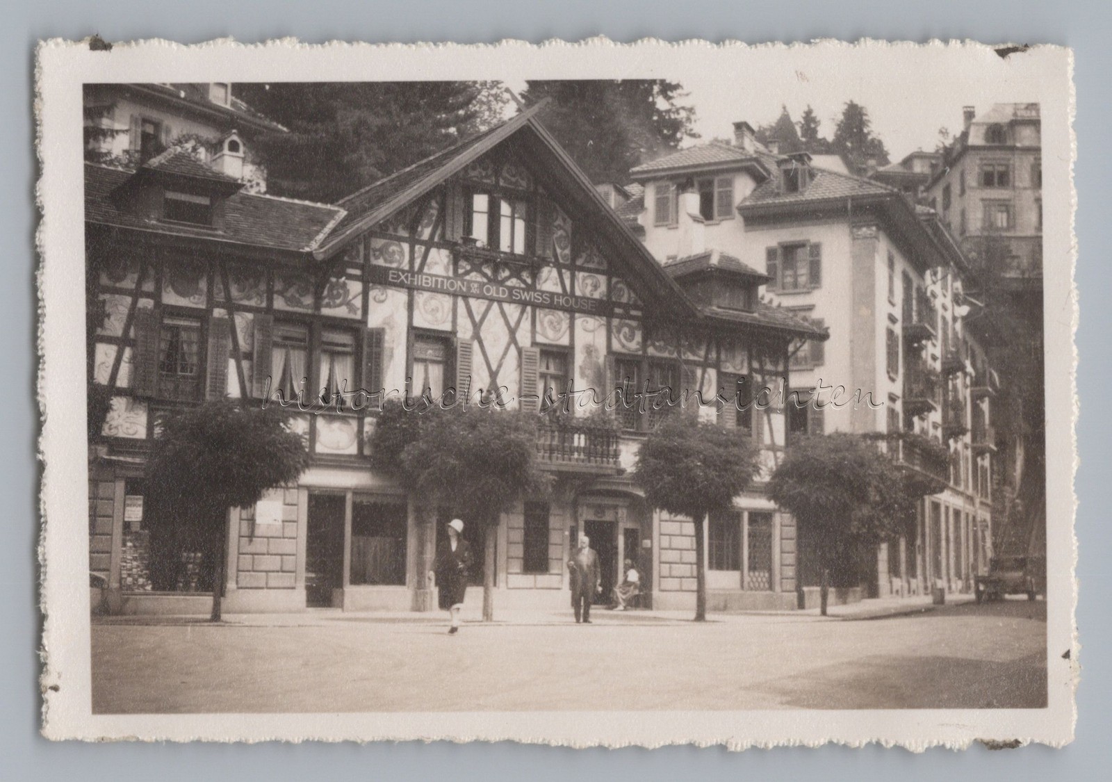 Lucerne Switzerland 1930 – Old Swiss House – Old Photo