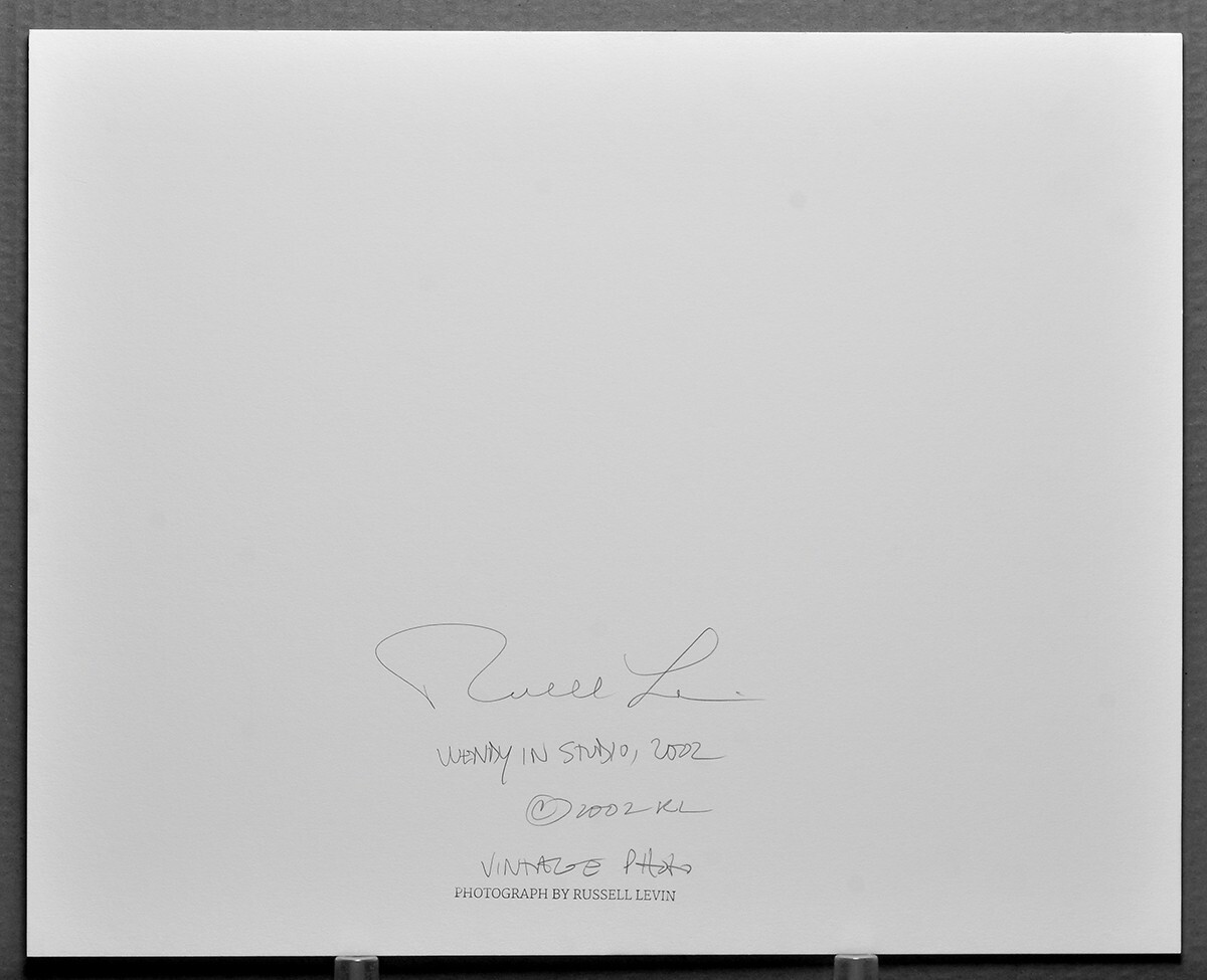 Russell Levin 2002 Wendy in Studio 11×14 Darkroom Made Photograph