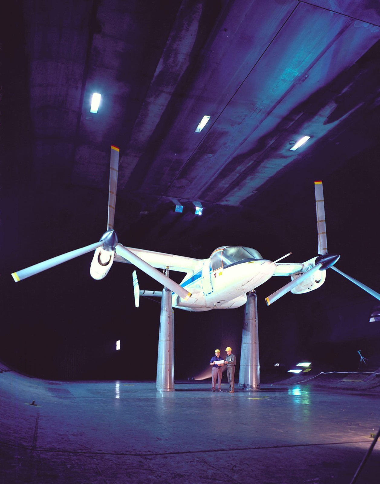 Bell XV-15 tiltrotor aircraft undergoing testing 11″x14″ Photograph Print 11×14