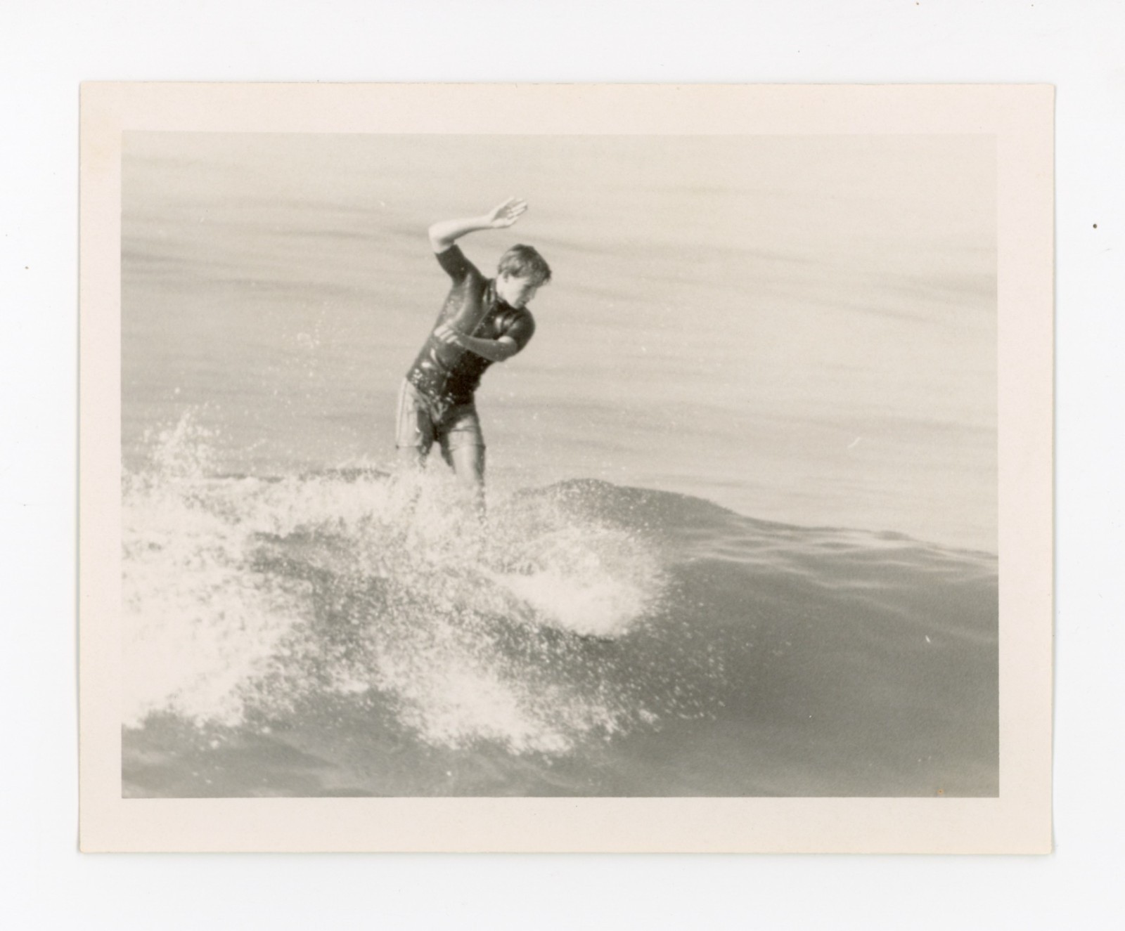 California Surfing Snapshot Photo 1960 Waves Ocean Water SoCal Surfer
