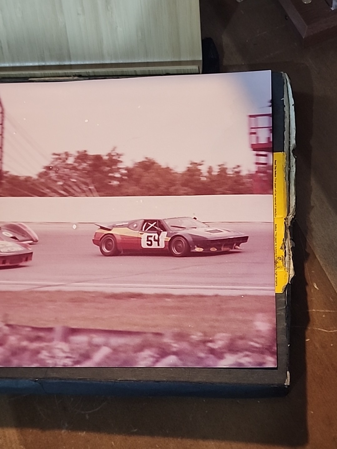 Vintage De Tomaso Pantera Race Photograph 14×11″ Kodak Print Fantasy Racing Pic