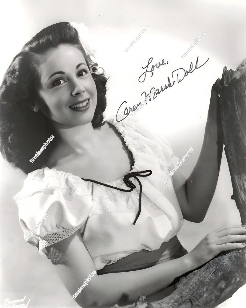 CAREN MARSH-DOLL SIGNED REPRINT WIZARD OF OZ ACTRESS AUTOGRAPH 8″x10″ Photograph