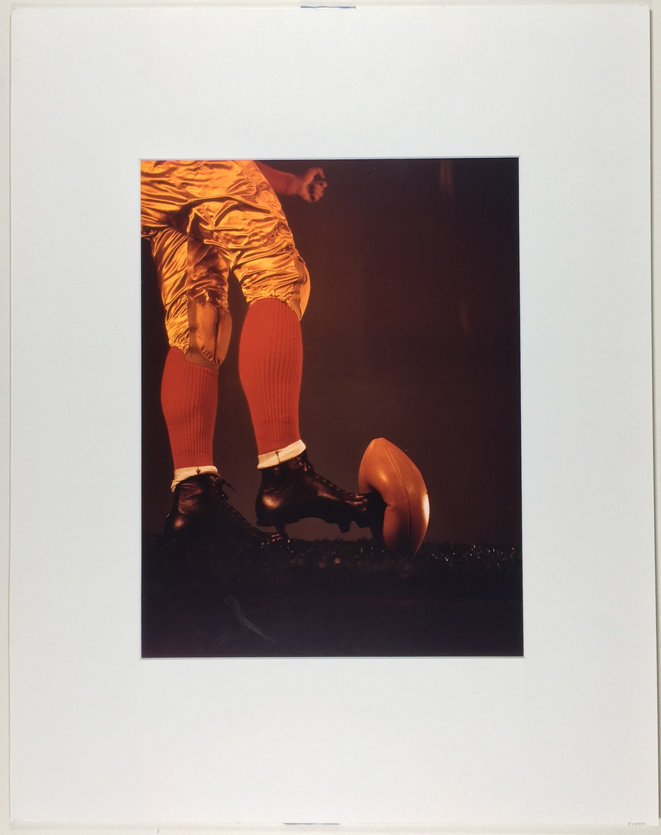 Harold EDGERTON: Football Kick, c. 1938 / Chromogenic Print / SIGNED!