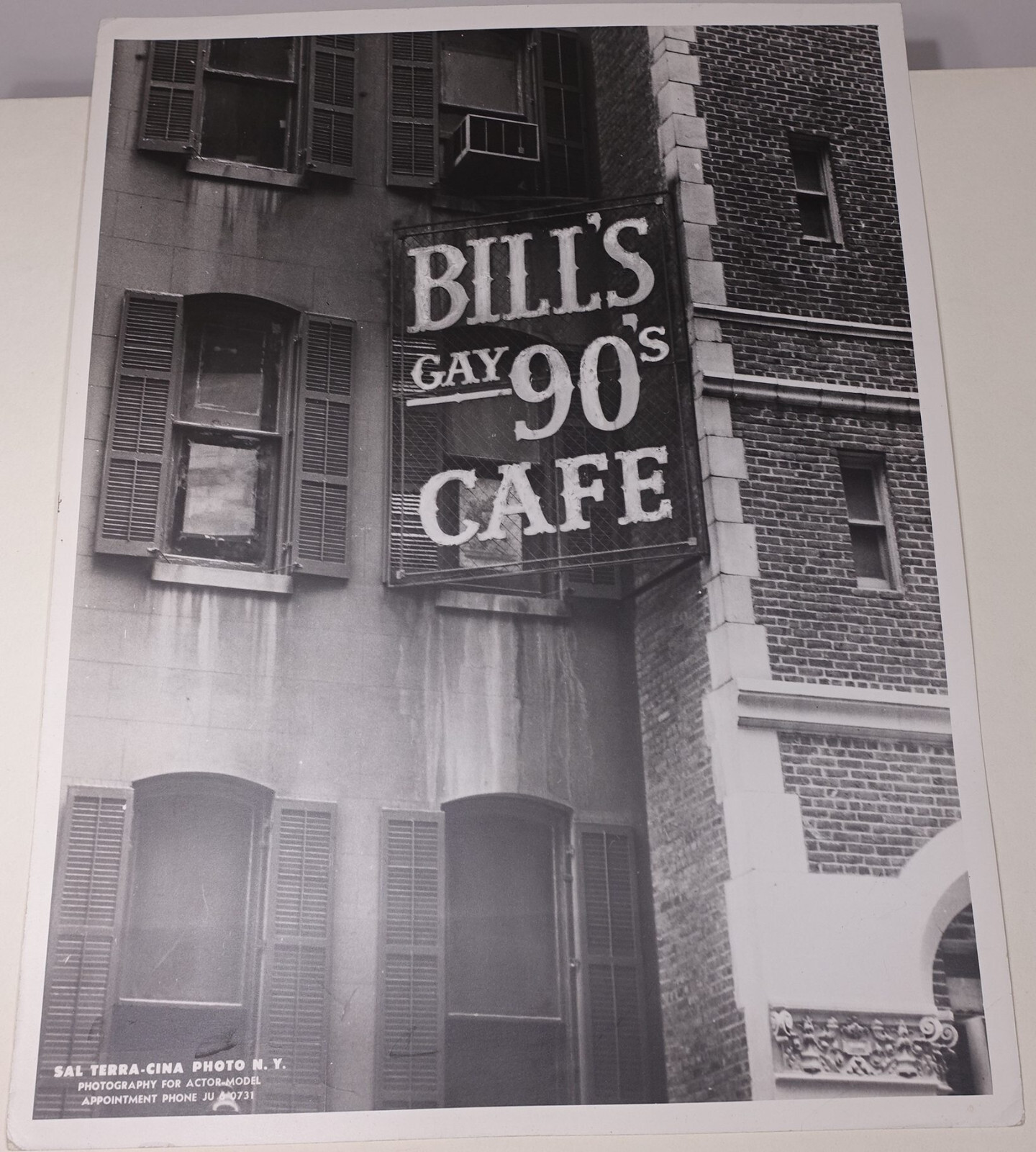 Large Original Photo Gay New York – Sal Terra-Cina = Salvador Terracina c. 1955
