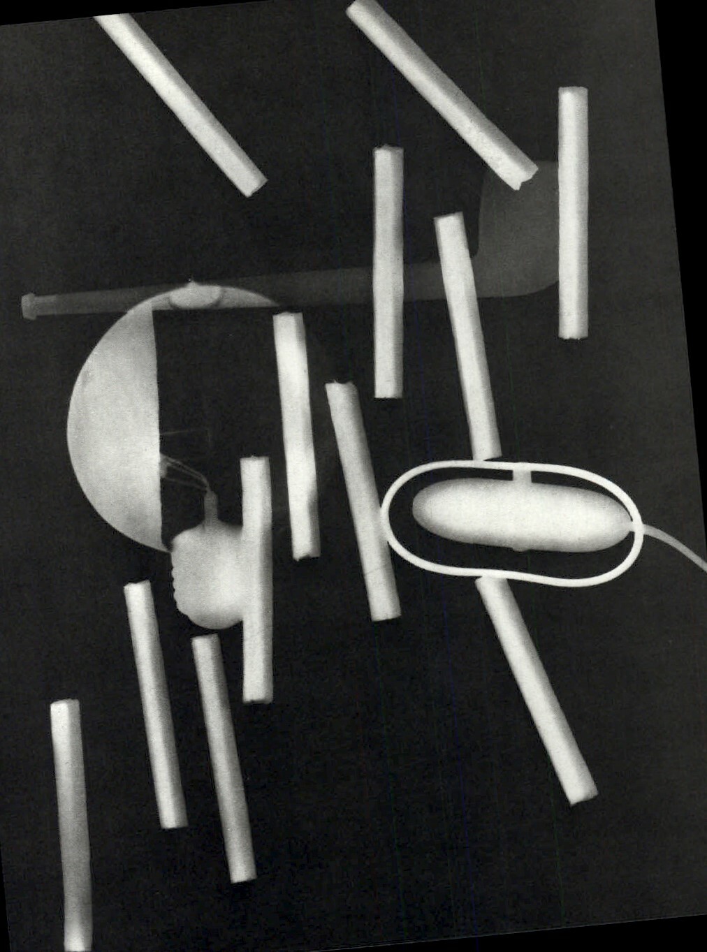 1975 Man Ray Rayograph Floating Cigarette Photogram Art Photo Gravure