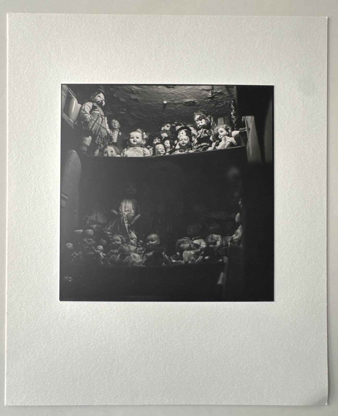 Signed Bruce Cratsley Photograph 1988 “Albert’s Closet” Silver Gelatin “Dolls”