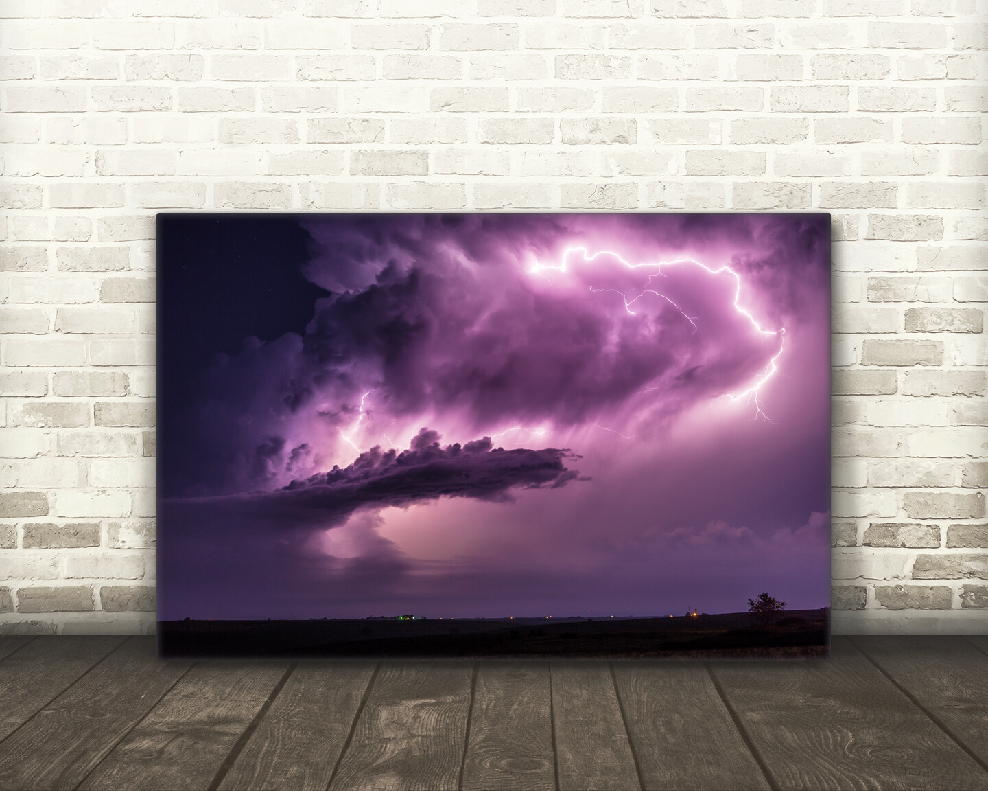 Lightning cloud photography wall art print thunderstorm picture nature photo