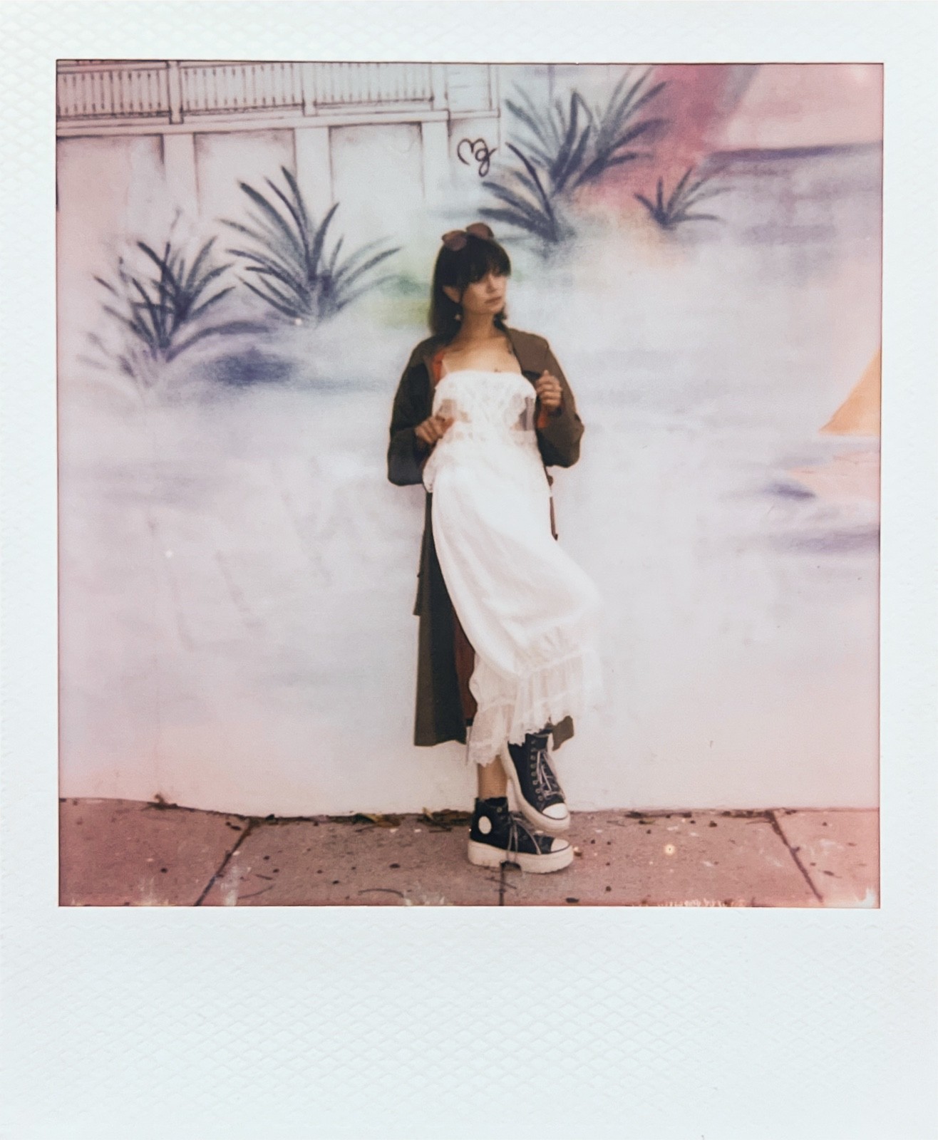 OOAK Art model Sawyer Polaroid Instant Film Print SIGNED by model + artist