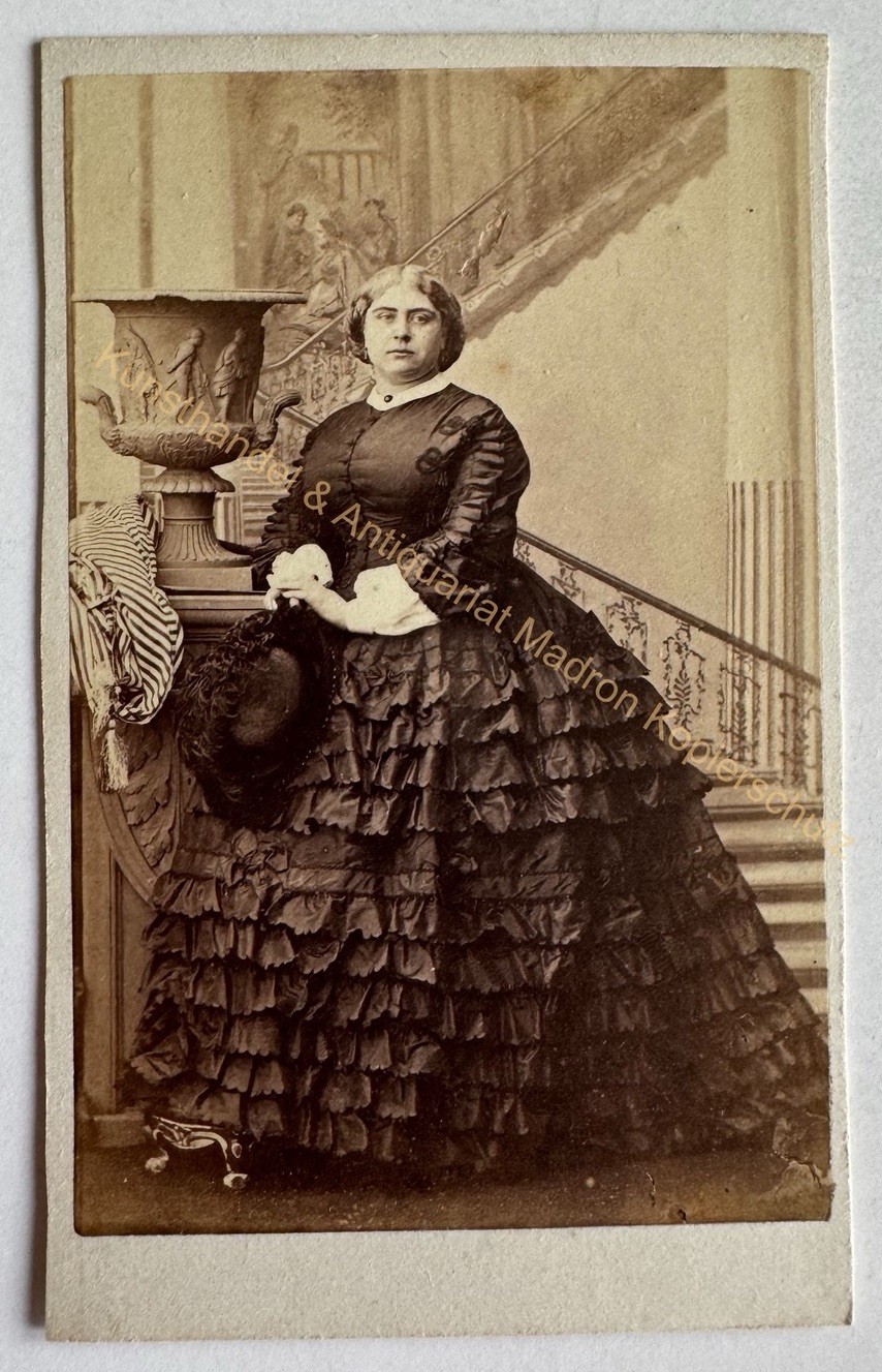 orig. CDV Photo Photograph Tirage Circa 1860 London Camille Silvy Mary Of Cambridge