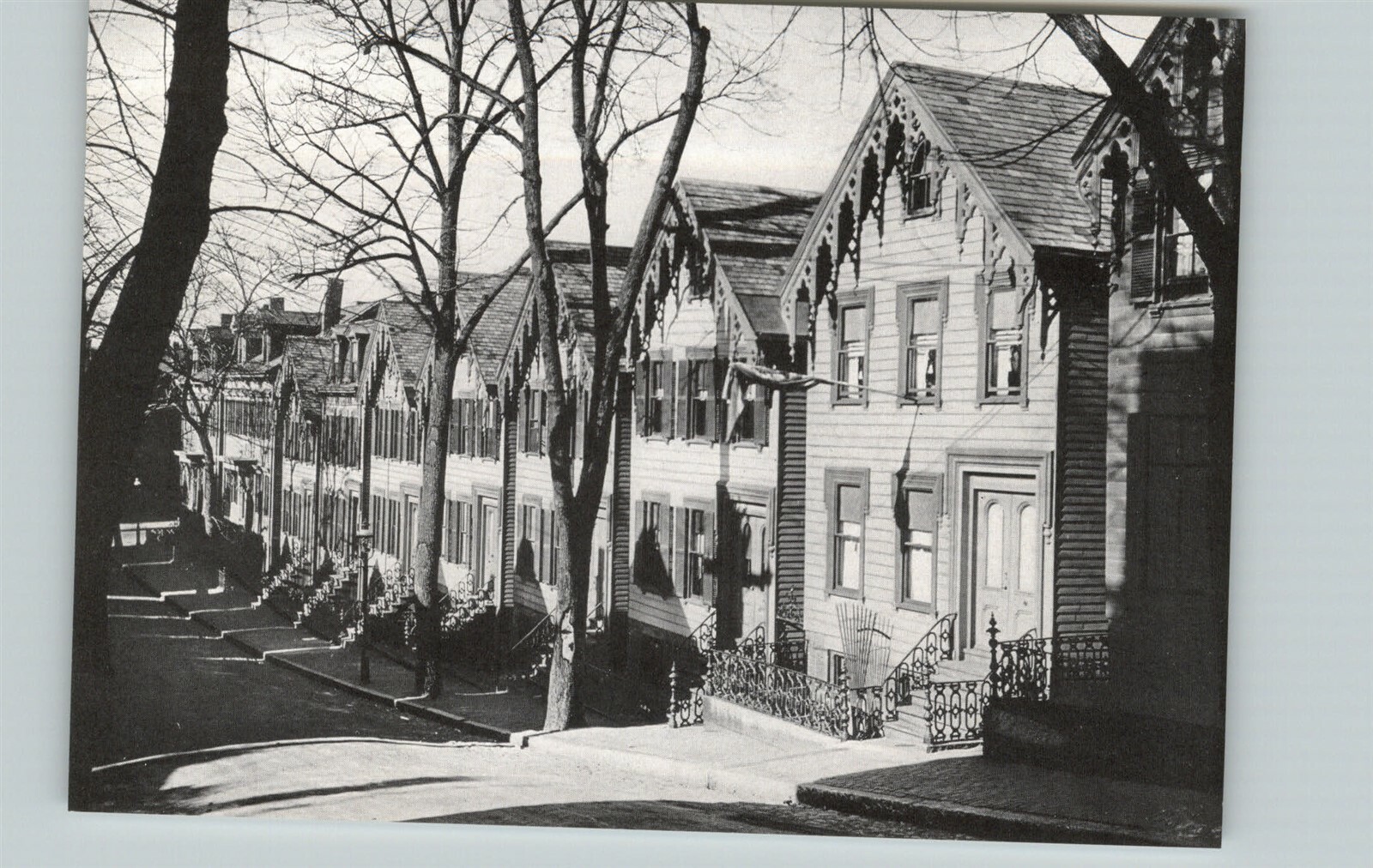 1938 Walker Evans Americana Wood Row Houses Boston Original Photo Gravure