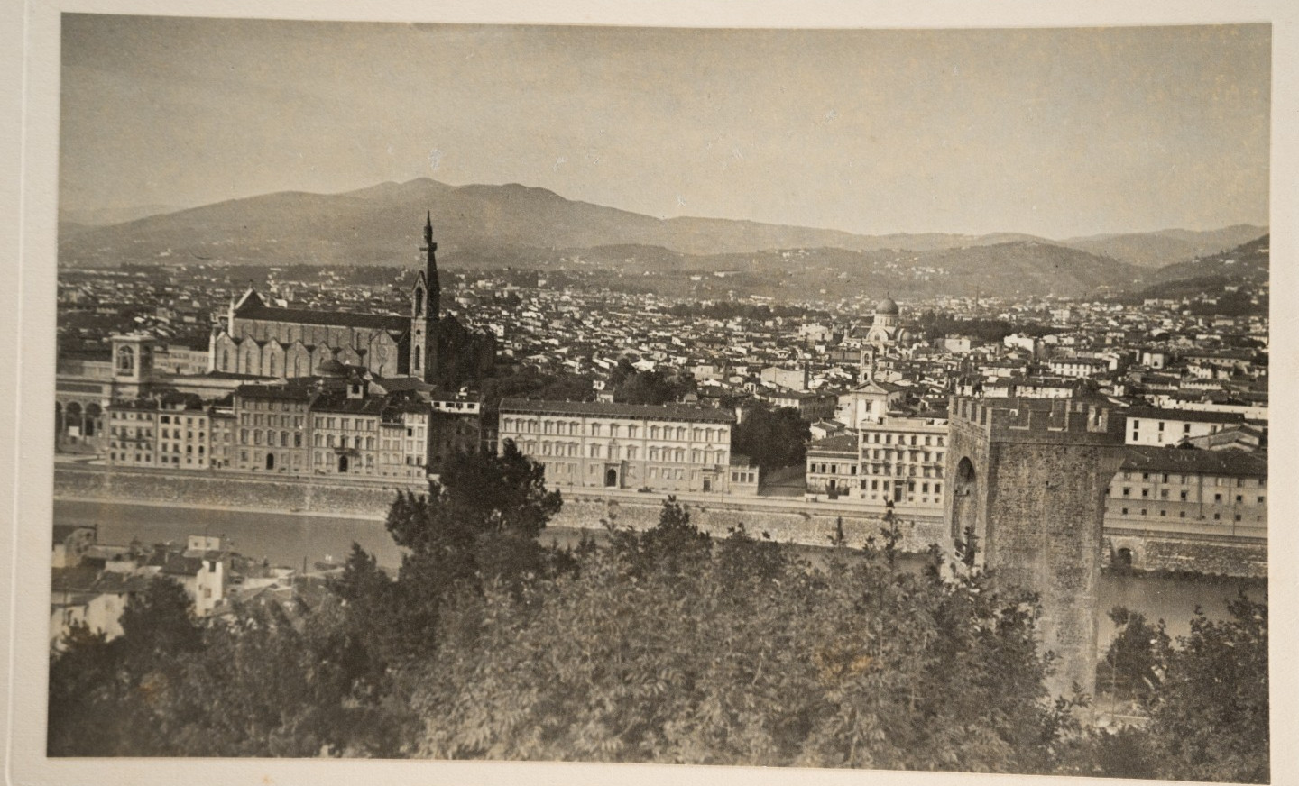 Photo Print Vintage Italy Florence General View 14X23cm 1910