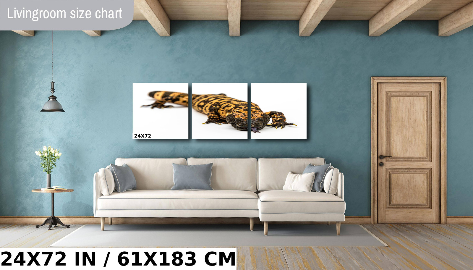 Reptilian Royalty: Gila Monster Wall Art Metal Acrylic Print Reptile Photography