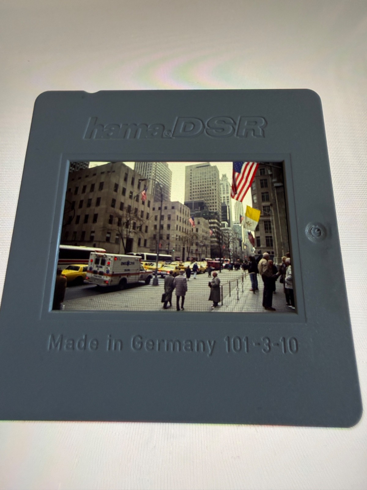 Slide 35mm Slide Street Scene New York City Manhattan Yellow Cabs Fifth Avenue 7