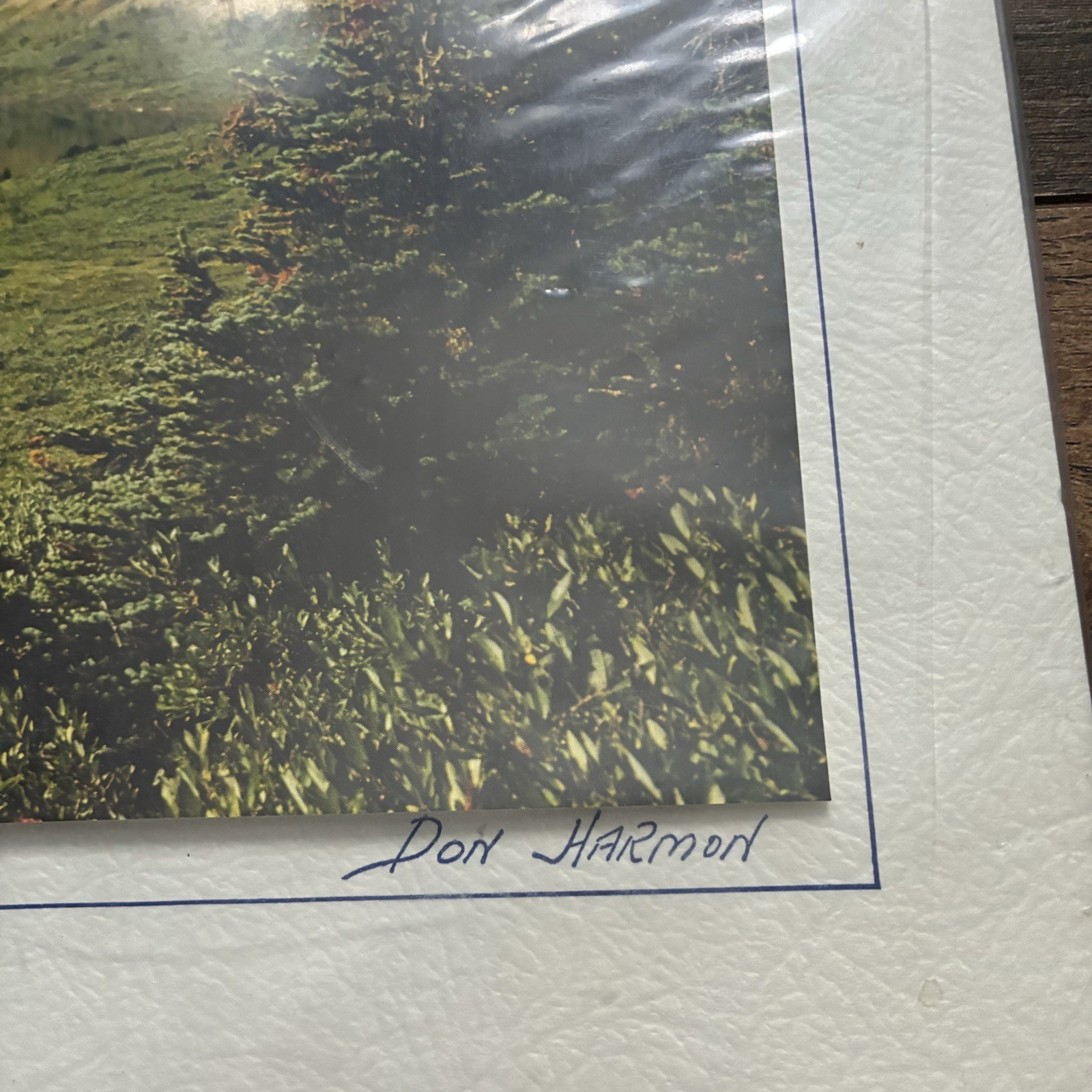 Photo Don Harmon Signed ‘Mount Assiniboine’ Photograph (11”x14”) 14”T 16”W