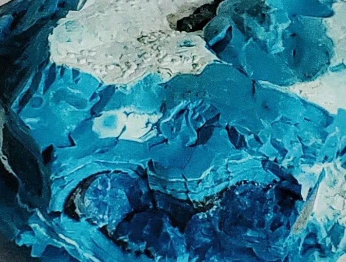 8″x 10″ Chrysocolla Mineral Congo Print Bluebonster-Art Hand Signed/ Numbered