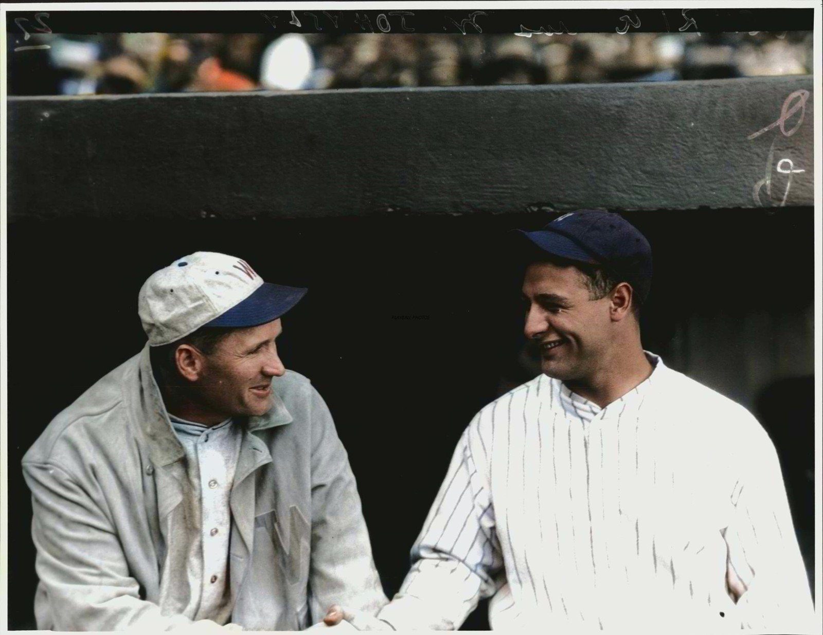 Lou Gehrig & Walter Johnson 8×10 Colorized Print-FREE SHIPPING