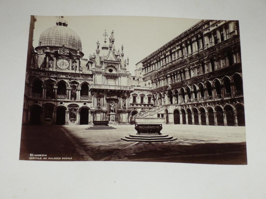 Naya / Venice Venezia 1870 Palazzo Ducale Vintage Albumen Print Photo Foto