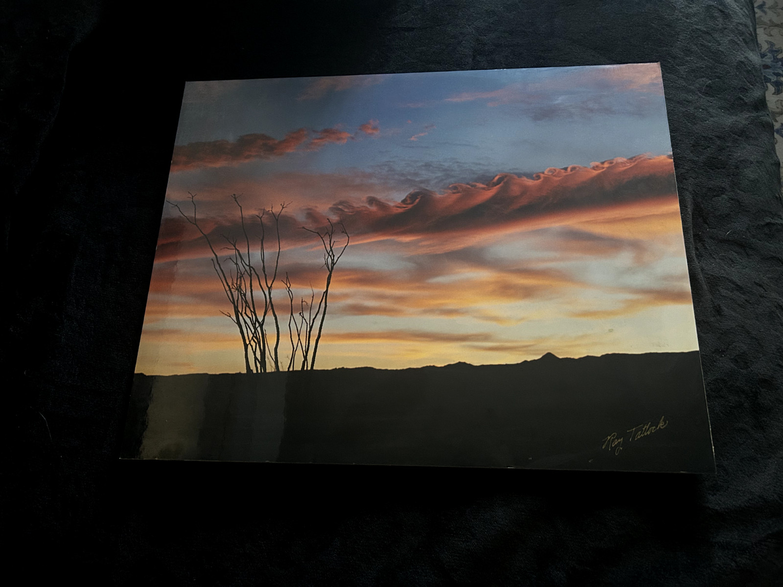 Ray Tatlock Photography Print “Sunset” with his signature 20 x 16 in