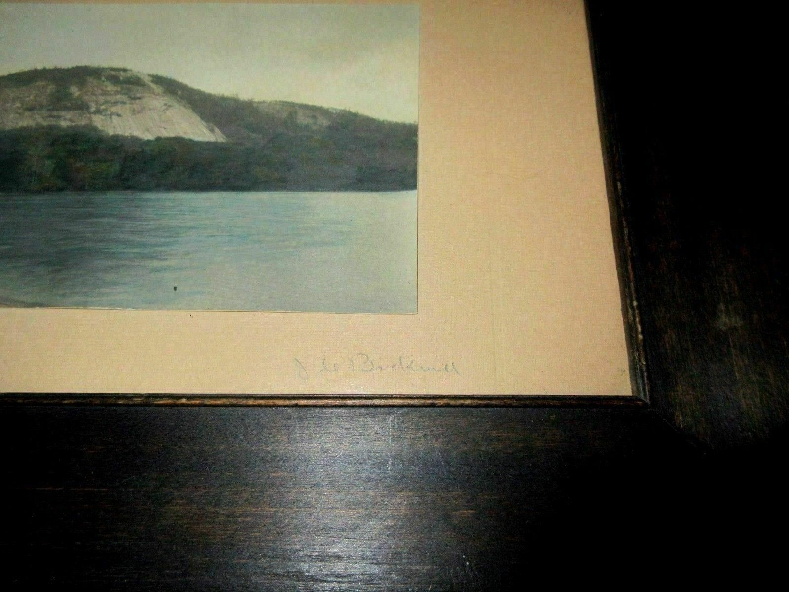 J Carleton Bicknell White Horse Ledge Hand Colored Photo Wallace Nutting Peer