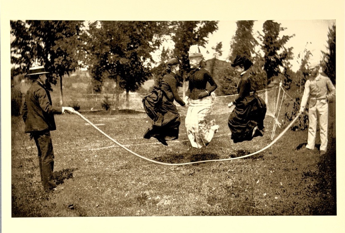 Jumping Rope, Cherry Valley NY 1888 Fotofolio Art Photo Print Card 4.25”x6”