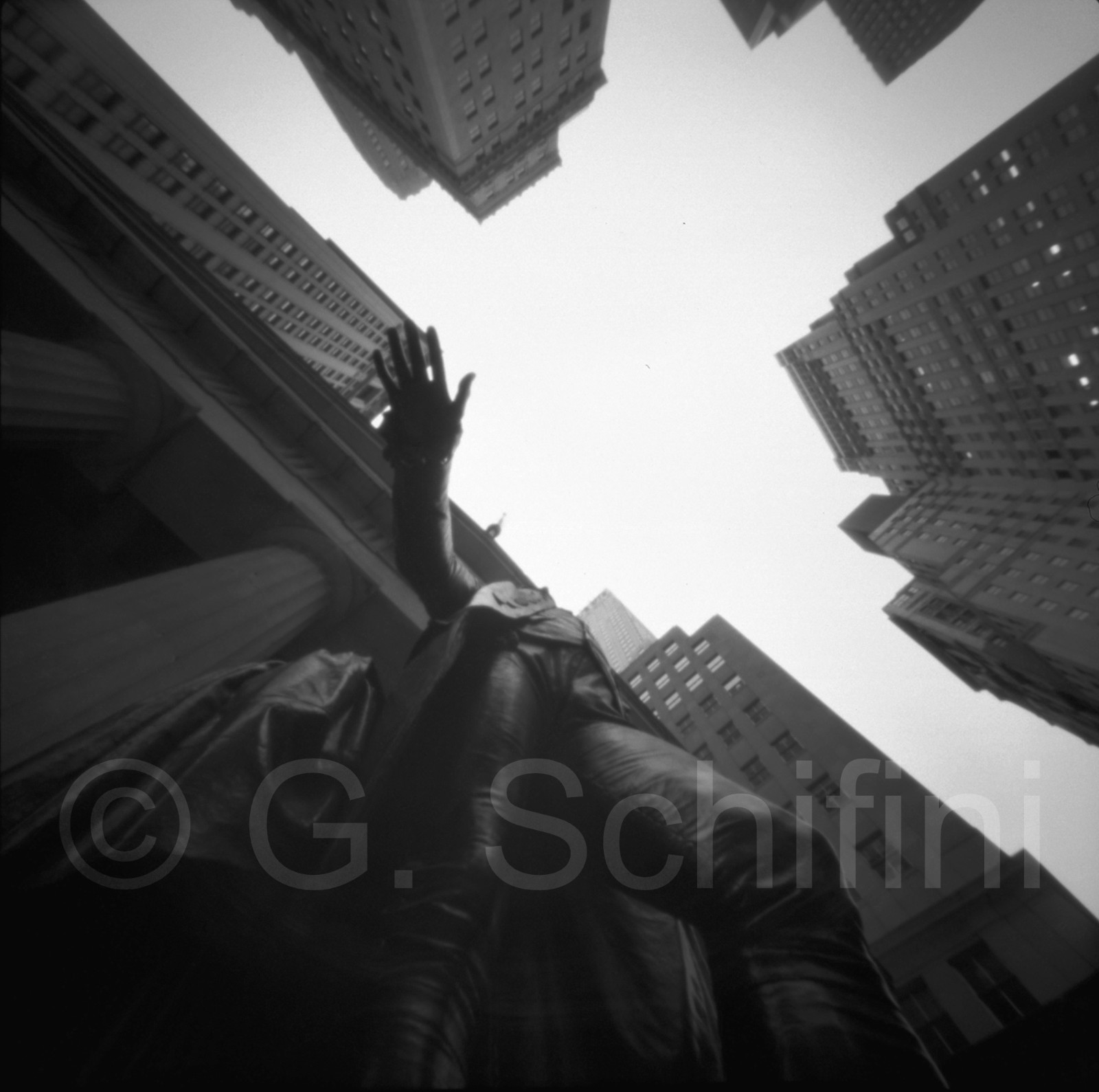 Washington Inaugural Statue Pinhole Photo Medium Format Archival GICLÉE PRINT