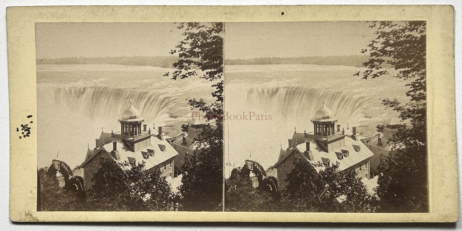 Canada Niagara Falls Horseshoe Photo Antony C1860 Stereo Vintage Album