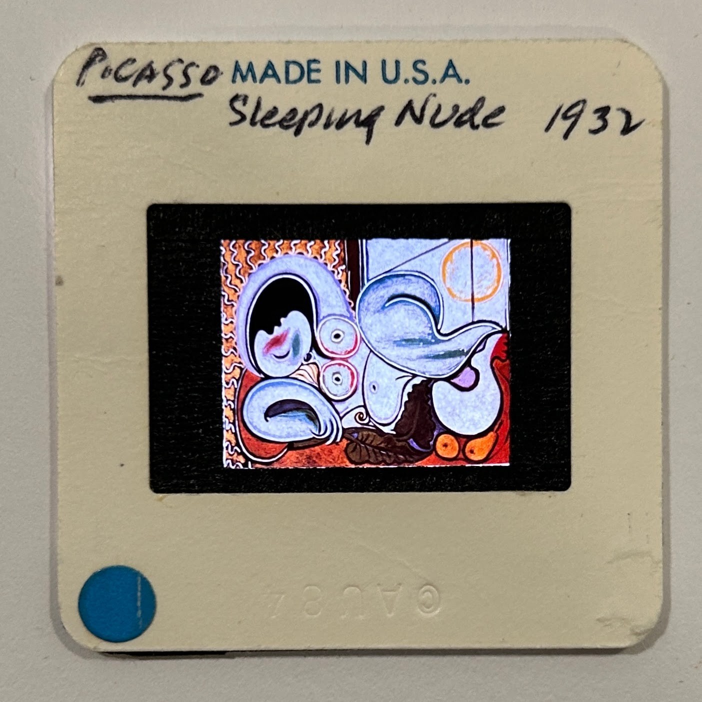 35mm Slide Picasso “Sleeping Nude” 1932 Modernist Color Artwork