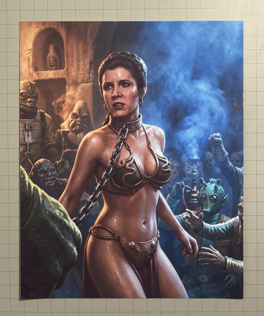 Princess Leia Slave Leia Return Of The Jedi Star Wars Custom 8X10 Photo + Bonus