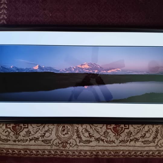 Thomas Mangelsen, “Daybreak on Denali” Framed photograph #26/1200 16″×47″