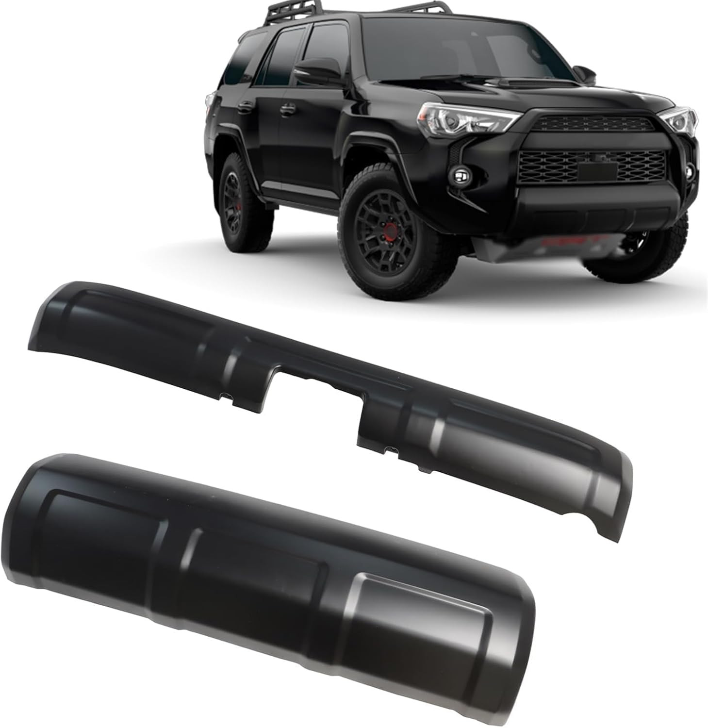 2Pcs Front & Rear Bumper Lower Valance Panel Molding Compatible with 4Runner 201