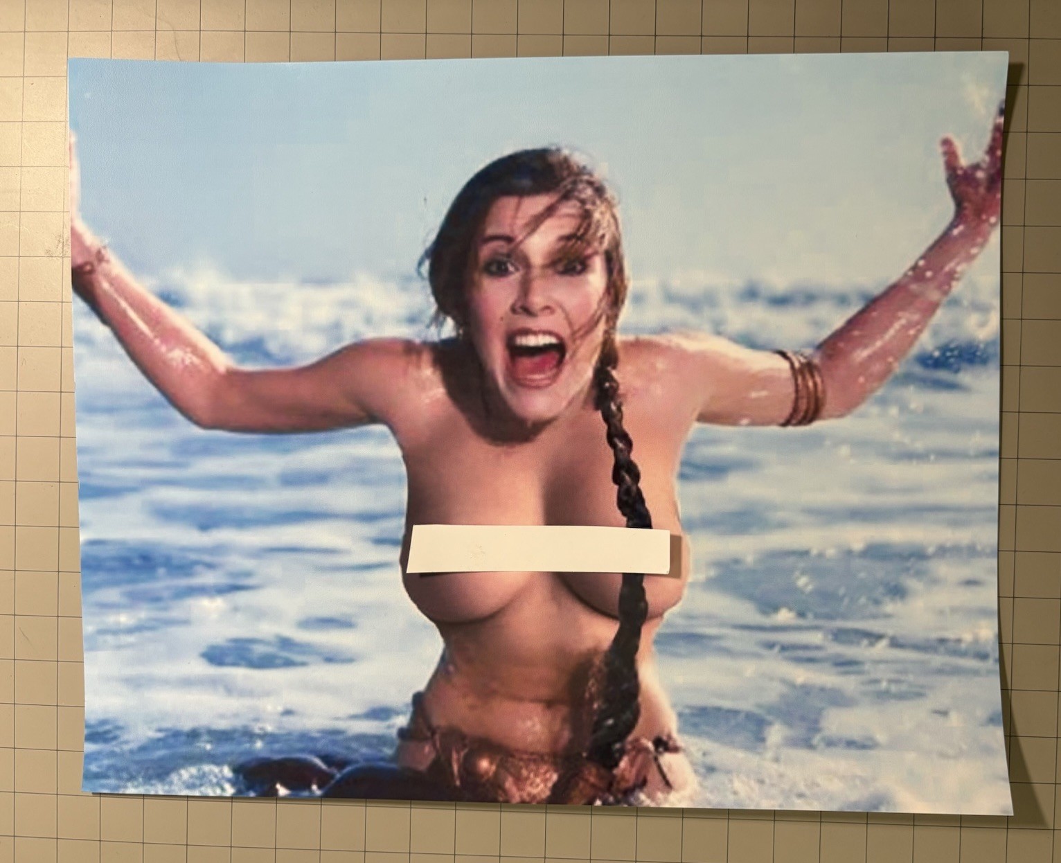 Princess Leia Slave Leia Return Of The Jedi Star Wars Custom 8X10 Photo + Bonus