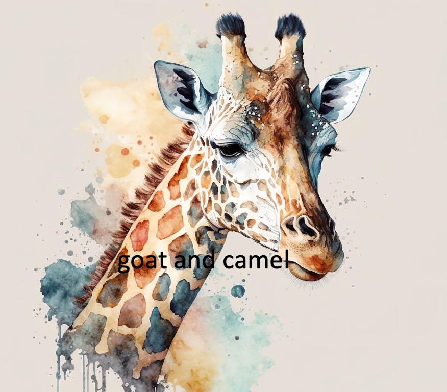 Digital Art Mid Journey’s-watercolor giraffe nursery wall paper-high resolution.