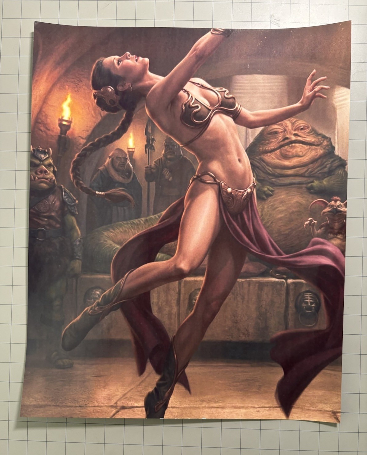 Princess Leia Slave Leia Return Of The Jedi Star Wars Custom 8X10 Photo + Bonus