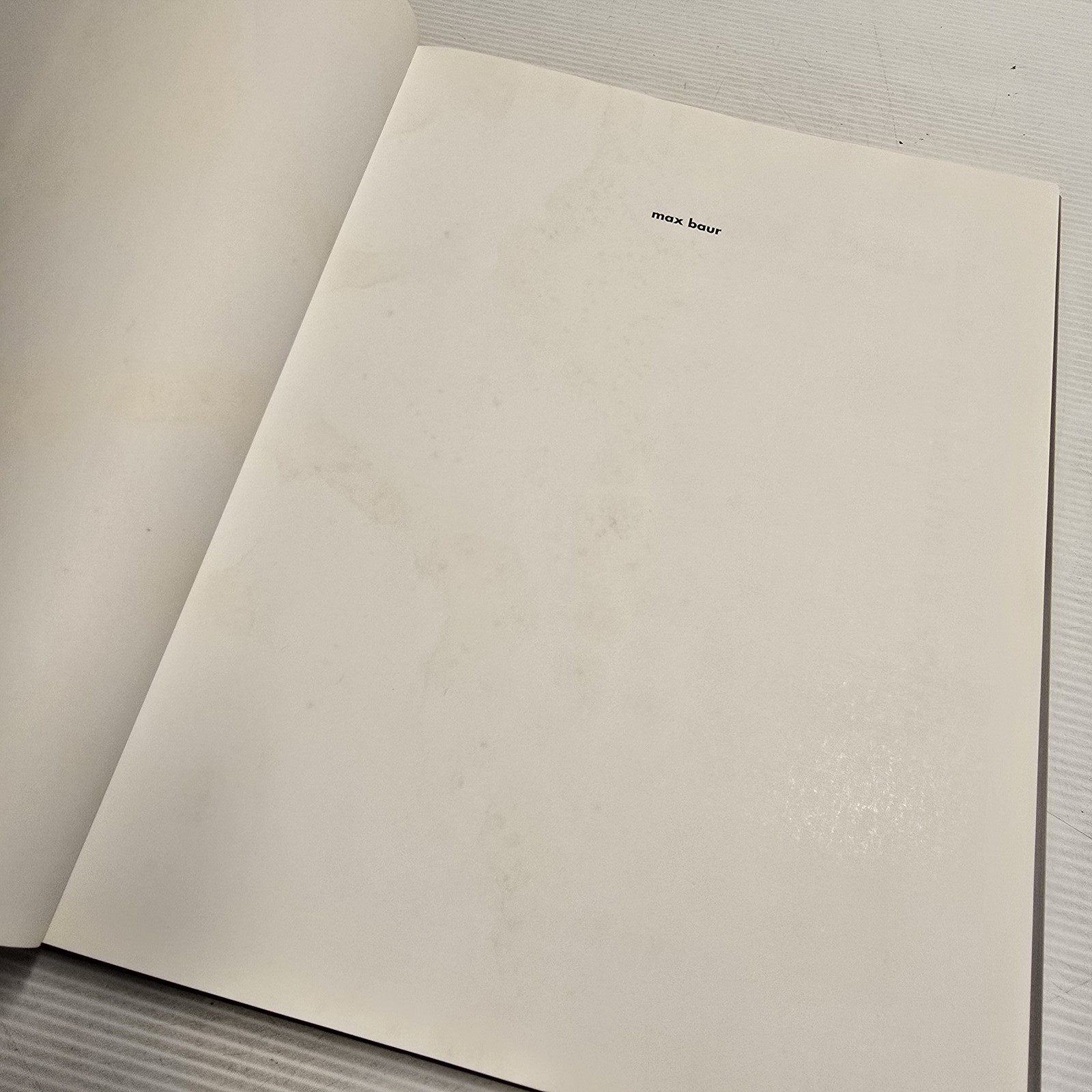 Max Baur Photographs 1925-1960 In The Bauhaus Spirit Edition Stemmle Art Book