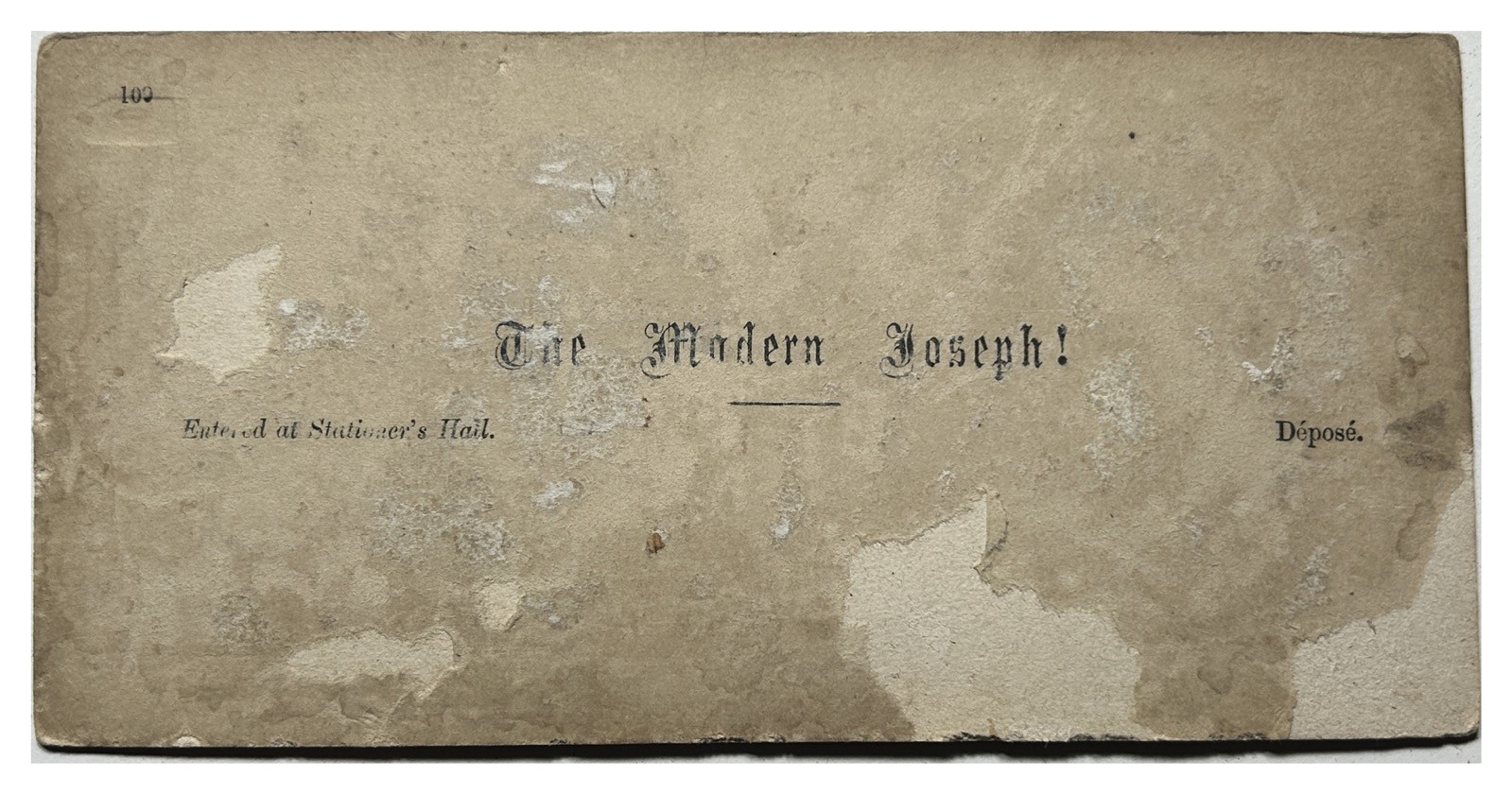 UK Genre Scene Pair c1860 Stereo Photo JOBY Vintage Album Tapped Cardboard