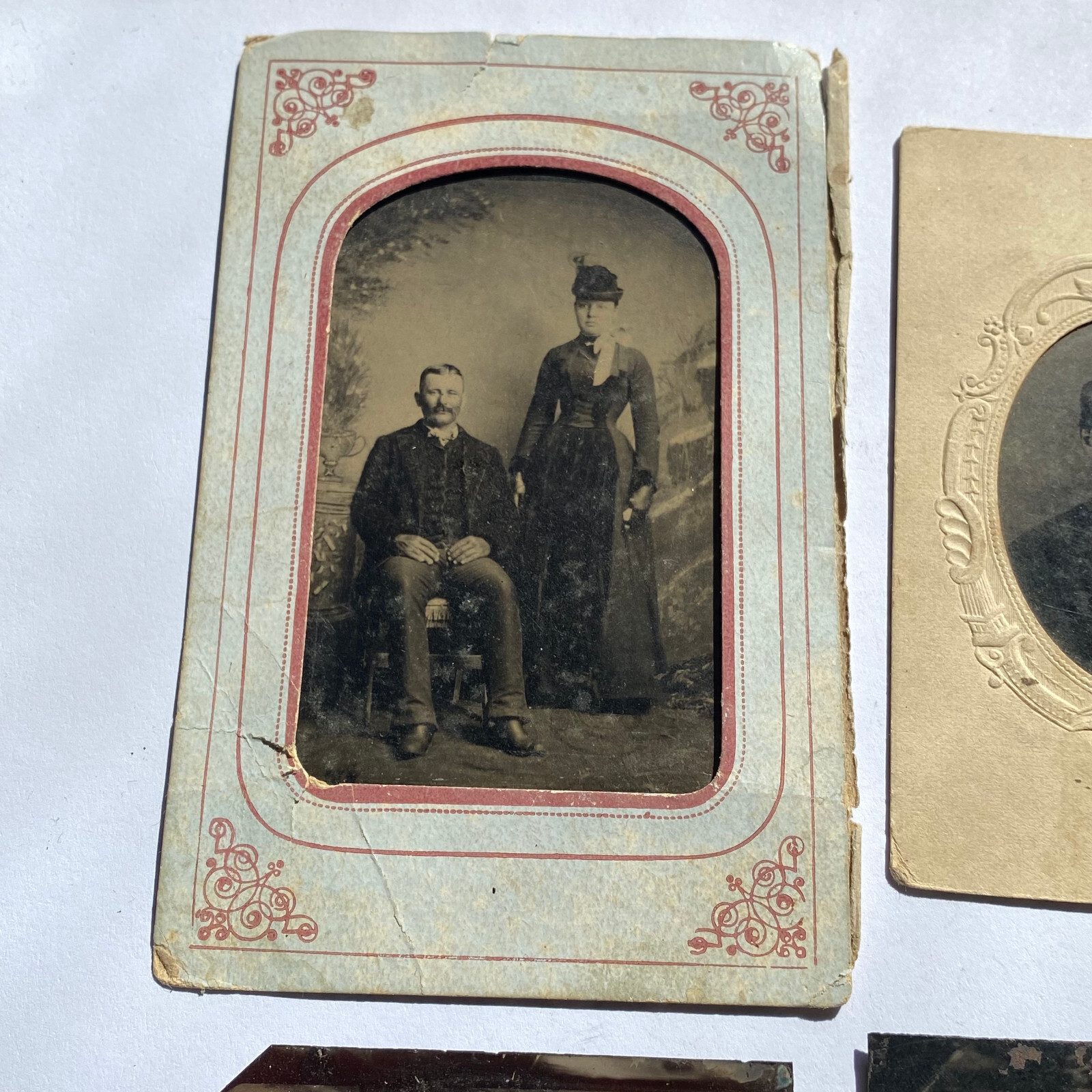 1800s Tin Type Photos Photographs Western Studio Portraits – H. S. Brown ?